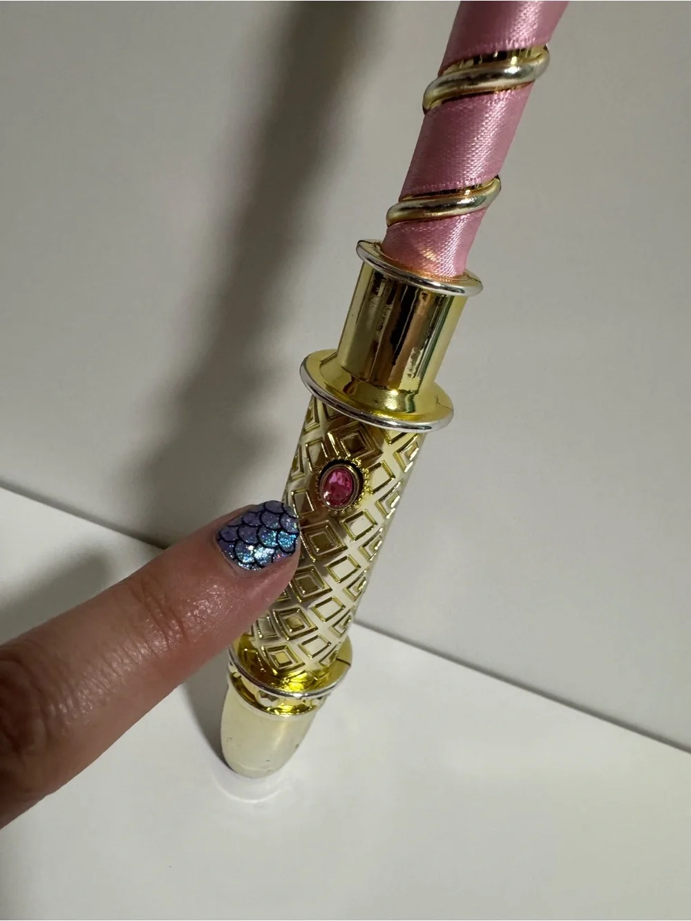 Gold and Pink Disney Aurora Sleeping Beauty Light Up Wand 14.5”